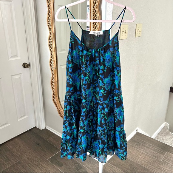 Diane Von Furstenberg / Baylee Floral Dress in Waylen Black - Picture 1 of 5